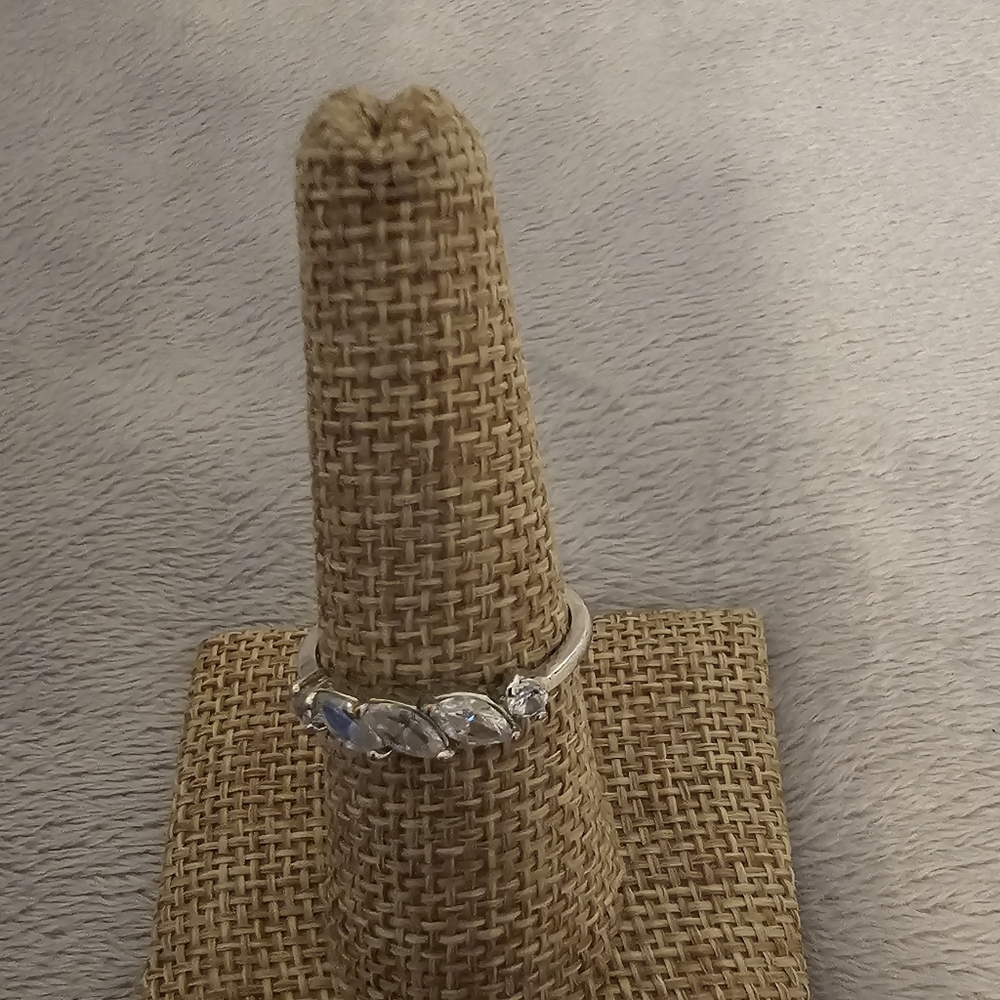Crown Ring, Rhinestone Ring & Earrings - Picture 3 of 5